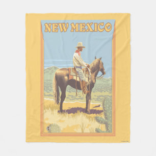 New Mexiko des Cowboy-(Seitenansicht) Fleecedecke