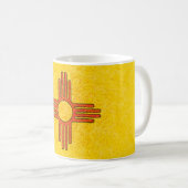 NEW MEXIKO-FLAGGE KAFFEETASSE (VorderseiteRechts)