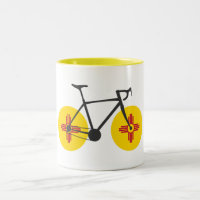 New Mexiko-Flaggen-Radfahren