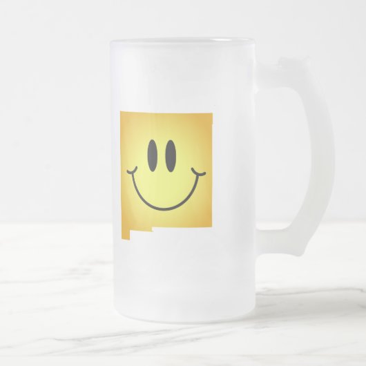 New Mexiko-Gesicht Mattglas Bierglas (Rechts)