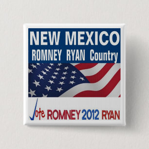 NEW MEXIKO ist Romney Ryan Land-Knopf Button