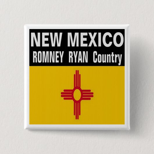 NEW MEXIKO ist Romney Ryan Land-Knopf Button (Vorderseite)