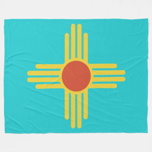 New Mexiko-Kfz-Kennzeichen-Decke Fleecedecke (Vorderseite (Horizontal))