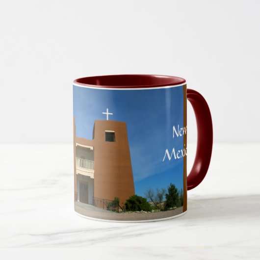 New Mexiko-Kirche Tasse (VorderseiteRechts)