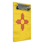 New Mexiko-Schmutz Flagge. Flagge des New Mexiko Mini Klemmbrett (Schrägansicht)