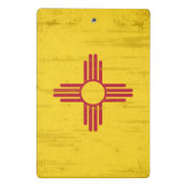 New Mexiko-Schmutz Flagge. Flagge des New Mexiko Mini Klemmbrett (Rückseite)