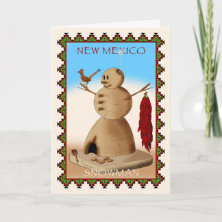 New Mexiko-Schneemann Feiertagskarte