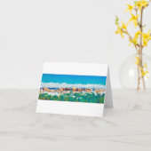 New Mexiko-Skyline Karte (Gelbe Blume)