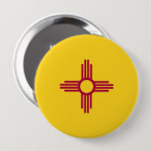 New-Mexiko Staats-Flagge Button (Vorne & Hinten)