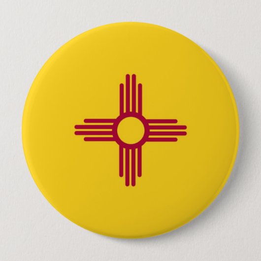 New-Mexiko Staats-Flagge Button (Vorderseite)