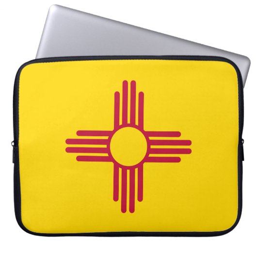 New-Mexiko Staats-Flagge Laptopschutzhülle (Vorderseite)