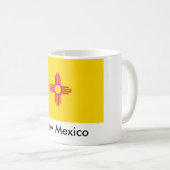 New-Mexiko Staats-Flaggen-Tasse Kaffeetasse (VorderseiteRechts)