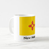 New-Mexiko Staats-Flaggen-Tasse Kaffeetasse (Vorderseite Links)
