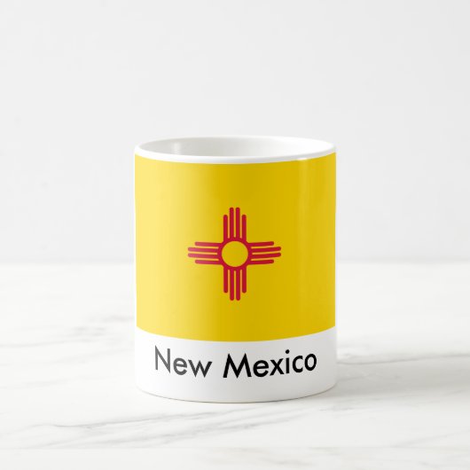 New-Mexiko Staats-Flaggen-Tasse Kaffeetasse (Mittel)