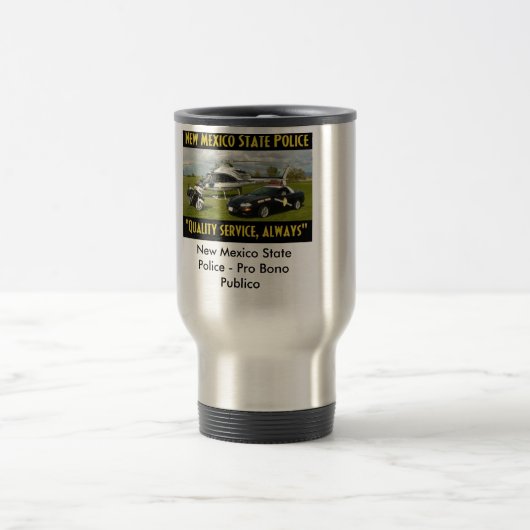 New-Mexiko Staats-Polizei-Tasse Reisebecher (Mittel)
