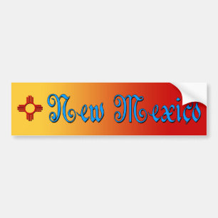 New Mexiko u. Zia Autoaufkleber