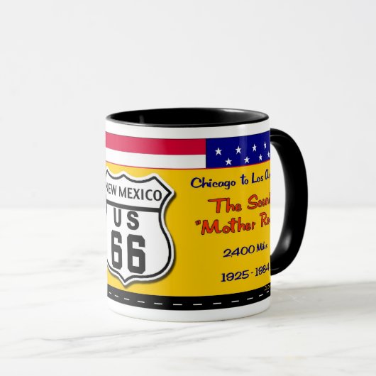 New Mexiko - Weg 66 Tasse (VorderseiteRechts)