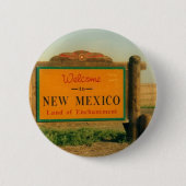 New Mexiko-Zeichen Button (Vorderseite)