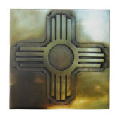 New Mexiko Zia Fliese (Vorderseite)