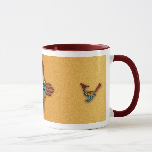 New Mexiko Zia Sunface Tasse (Rechts)