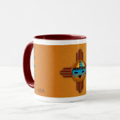 New Mexiko Zia Sunface Tasse (Vorderseite Links)