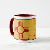 New Mexiko Zia Tasse (Vorderseite Links)