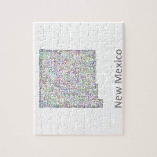 New Mexikokarte Puzzle (Vertikal)