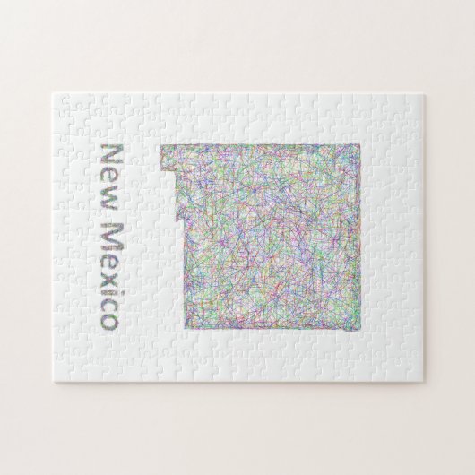 New Mexikokarte Puzzle (Horizontal)
