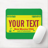 New Mexikozia-Kfz-KennzeichenMausunterlage Mousepad (Mit Mouse)