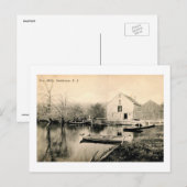 New Mills, Smithtown, Long Island NY Vintag Postkarte (Vorne/Hinten)