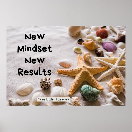 "New Mindset" Positive Quotes "Poster" Poster (Vorne)