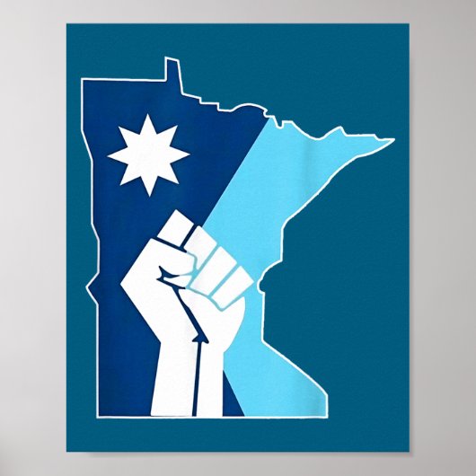New Minnesota Rebel State Flag Poster (Vorne)