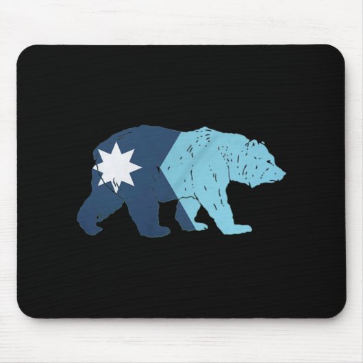 New Minnesota State Flag Bear Mousepad (Vorne)