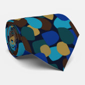 New Modern Ball Blue Neck Tie Krawatte (Gerollt)