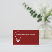 New Modern Electrician Service Business Cards Visitenkarte (Stehend Vorderseite)