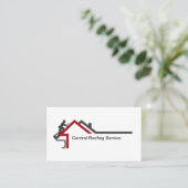 New Modern Roofing Service Business Cards Visitenkarte (Stehend Vorderseite)