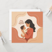 New mom card baby shower postpartum gift karte (Vorderseite/Rückseite Beispiel)