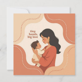 New mom card baby shower postpartum gift karte