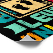 New Mom Level Unlocked Gamer Valentine's Poster (Ecke)