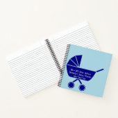 New Mommy Advice Blue Boy Baby Dusche Notizbuch (Innenseite)