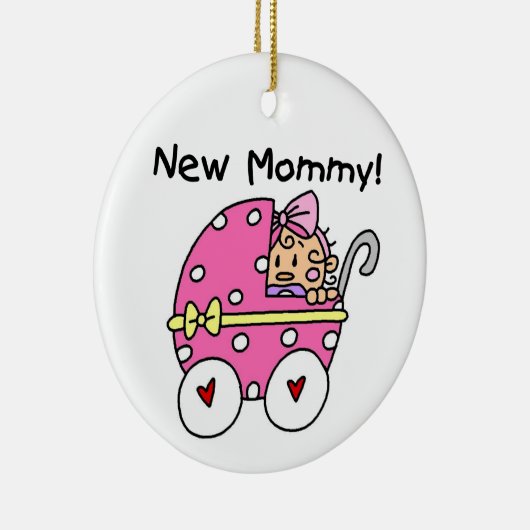 New Mommy Baby Girl Gifts Keramikornament (Rechts)