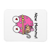 New Mommy Baby Girl Gifts Magnet (Horizontal)