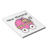 New Mommy Baby Girl Gifts Notizblock (angewinkelt)