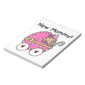 New Mommy Baby Girl Gifts Notizblock (Rotiert)