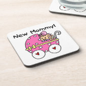 New Mommy Baby Girl Gifts Untersetzer (Linke Seite)