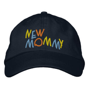 New Mommy Colorful Fun Bestickte Kappe