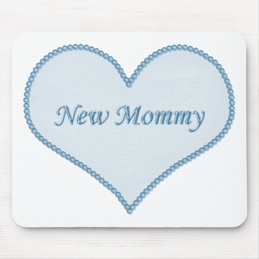 New Mommy Mousepad, blau Mousepad (Vorne)