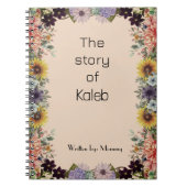 New Mommy's Journal Custom Personalized Spiral Notizblock (Vorderseite)