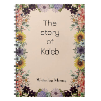 New Mommy's Journal Custom Personalized Spiral  Notizblock