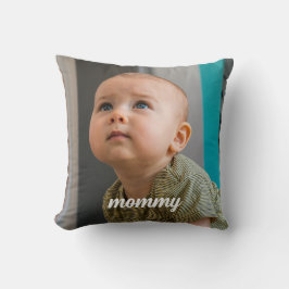 new moms Photo Personalized Minimal  Kissen